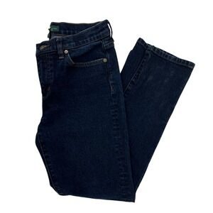 Lauren Ralph Lauren Classic Straight Jeans Dark Indigo Blue Stretch Denim Size 8